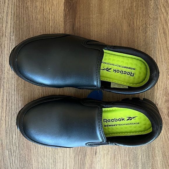 Reebok Sublite Cushion Work RB4036 Athletic Slip On Work Shoe Black Size 5/7 - Picture 5 of 7